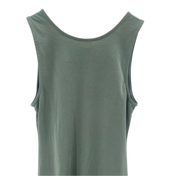 Open Edit Wear Two Ways V-Neck Sleeveless Knit Midi Dress in Green Agave Size XS - Picture 8 of 12